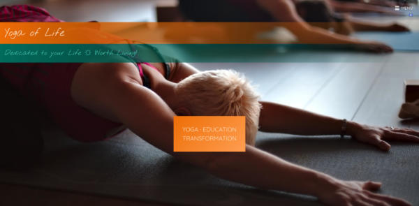 Website Showcase: Yoga de la Vie