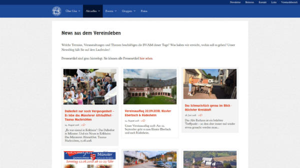 Website Showcase: BVAM » Webdesigner Saarbrücken · Fotografie · Copywriting · Storytelling » Brand Artery