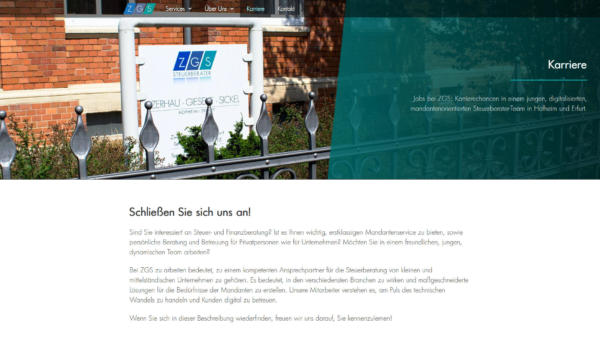 Website Showcase: Zerhau · Gieseke · Sickel » Webdesigner Saarbrücken · Fotografie · Copywriting · Storytelling » Brand Artery
