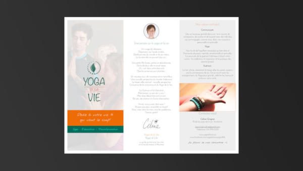 Branding: Yoga de la Vie Pamphlet | Brand Artery