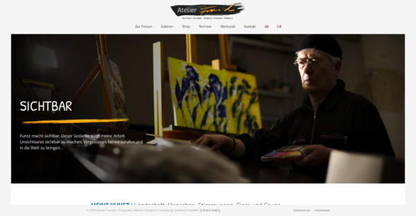 Website Front Page: Atelier Franiek | Brand Artery