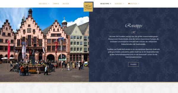 Website Showcase: Hotel an der Messe | Brand Artery