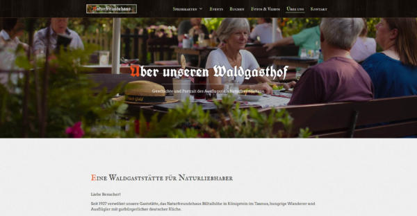 Website Showcase: Naturfreundehaus Billtal | Brand Artery
