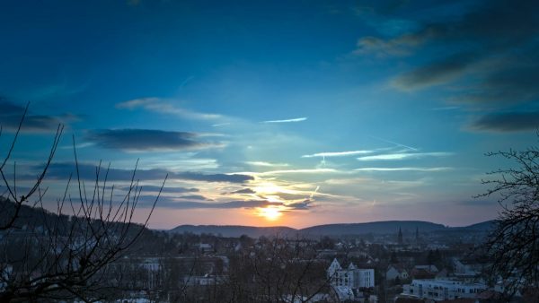 Sonnenuntergang über Heilbad Heiligenstadt