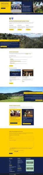 Website Caromb-Glashütten: Startseite