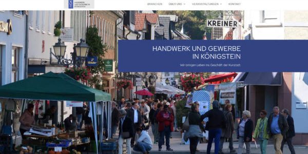 Website Showcase: Handwerk und Gewerbe in Königstein (HGK) | Brand Artery